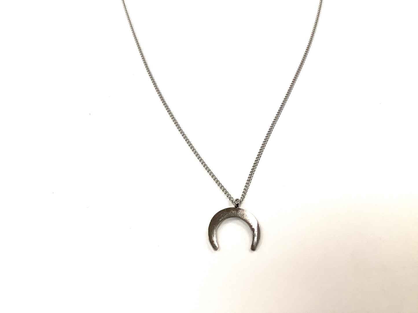 Collier Lune - Rouge Inox