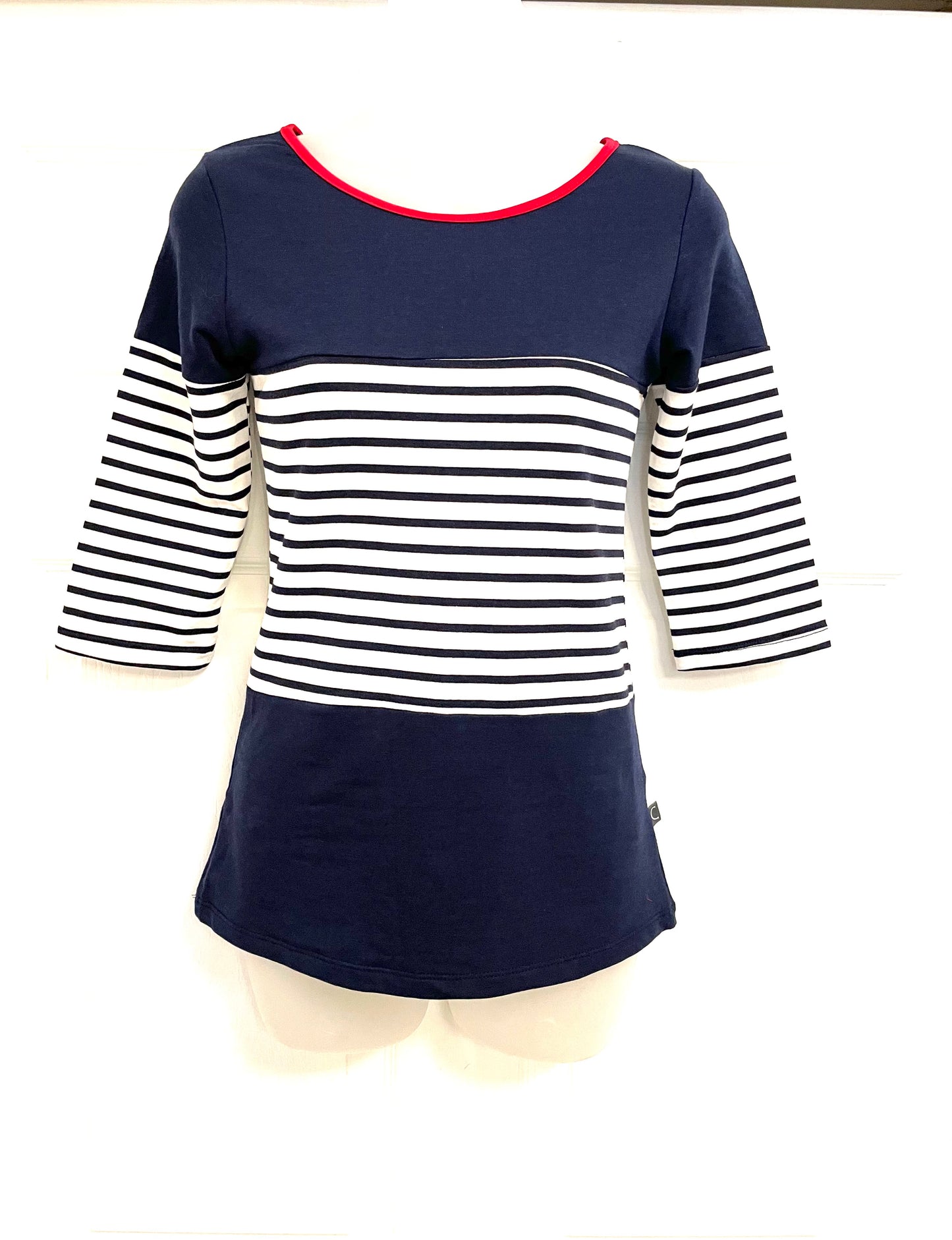 Chandail Eva Marine et Rouge - MarieC