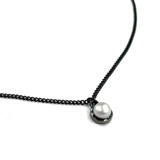 Collier  Cercle Perle- Rouge Bijoux