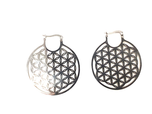 Boucles d'oreilles fleur de vie- Création Fish