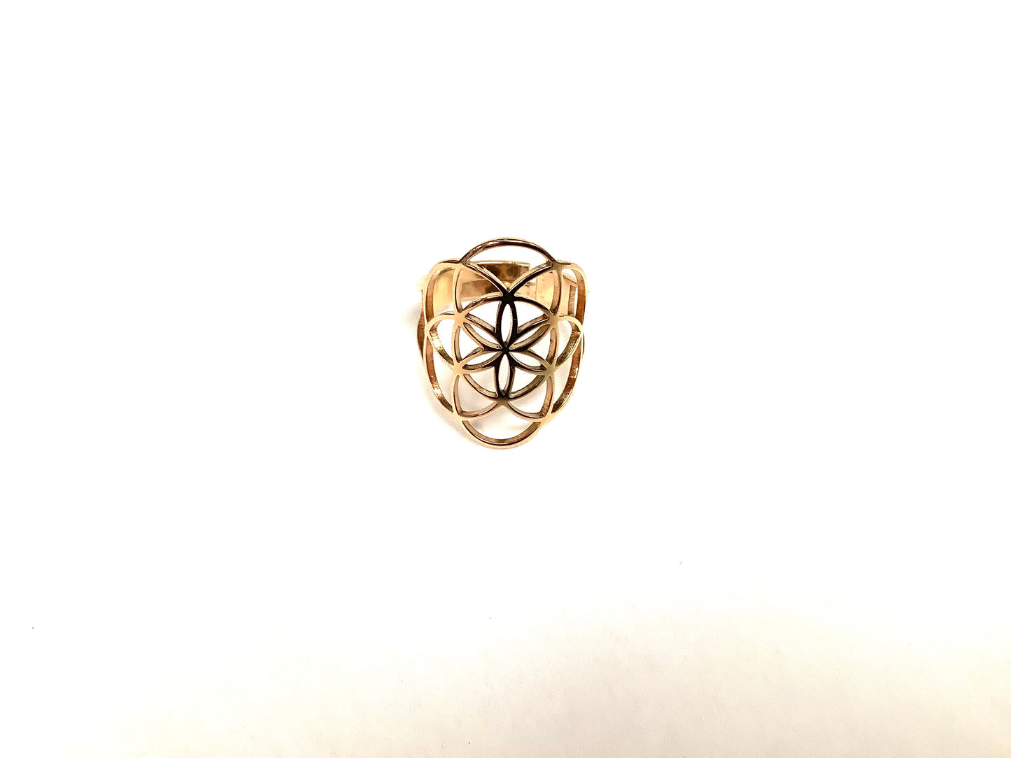 Bague - Fleur de vie II - Or Rose - Création Fish