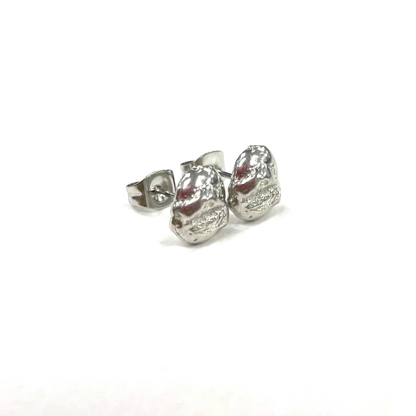 Boucles à l'oreille Pépite Fondue 8mm - Rouge Bijoux