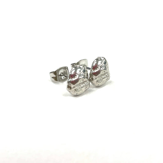Boucles à l'oreille Pépite Fondue 8mm - Rouge Bijoux