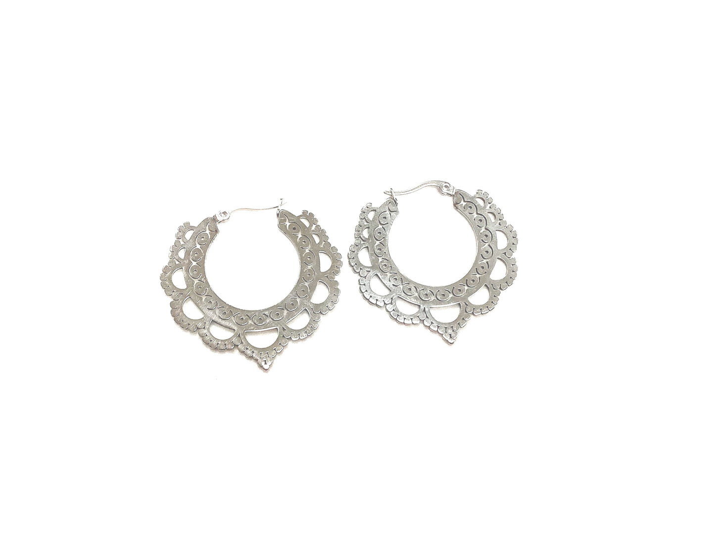 Boucles d'oreilles Calcutta Argent - Création Fish