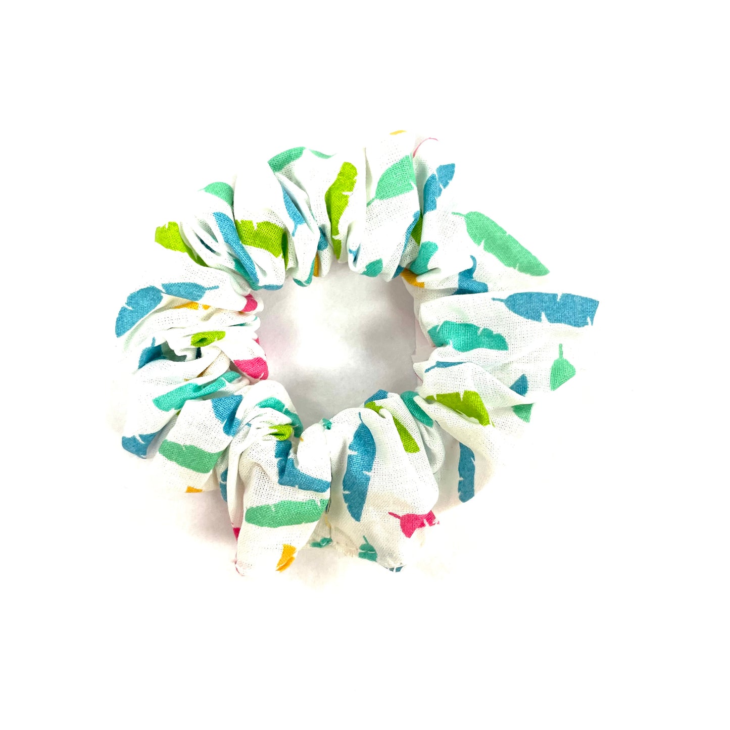 Multi Feather Scrunchie - Sofa Red