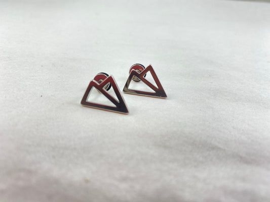 BO Triangles doubles Inox - Rouge Inox