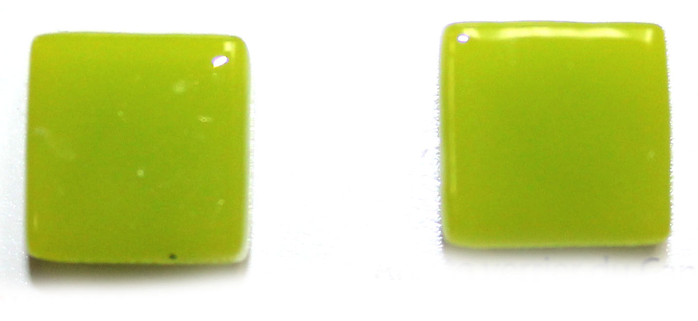 Boucles d'oreille unie carré- Créart