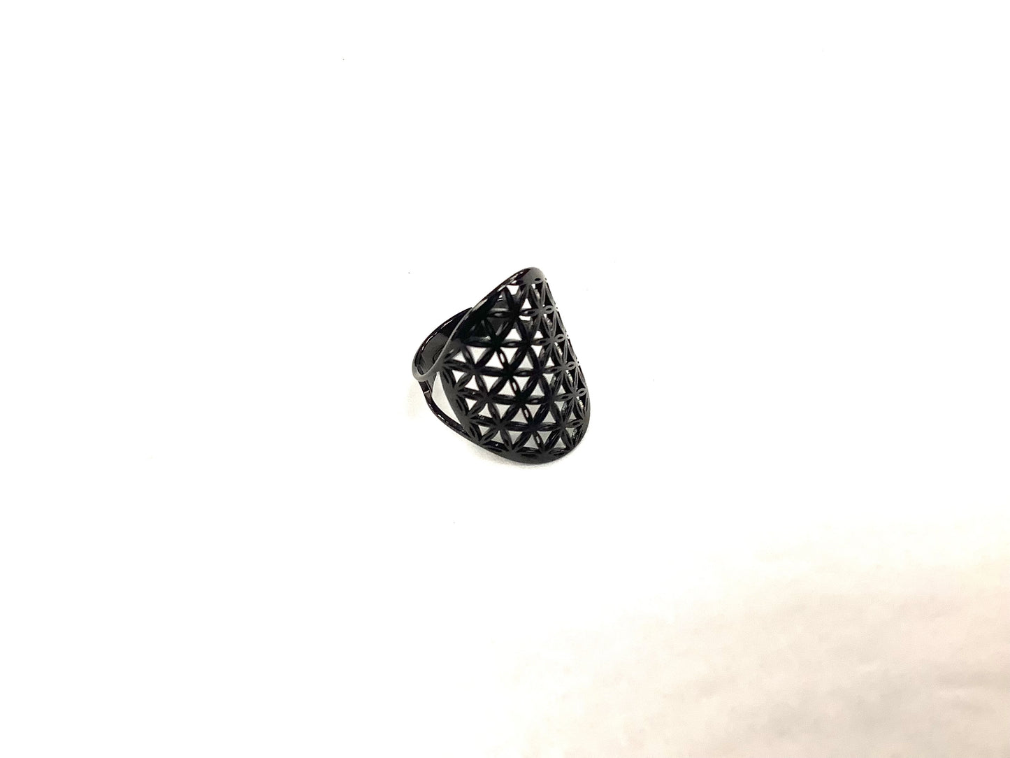 Bague - Fleur Multi - Noir - Création Fish