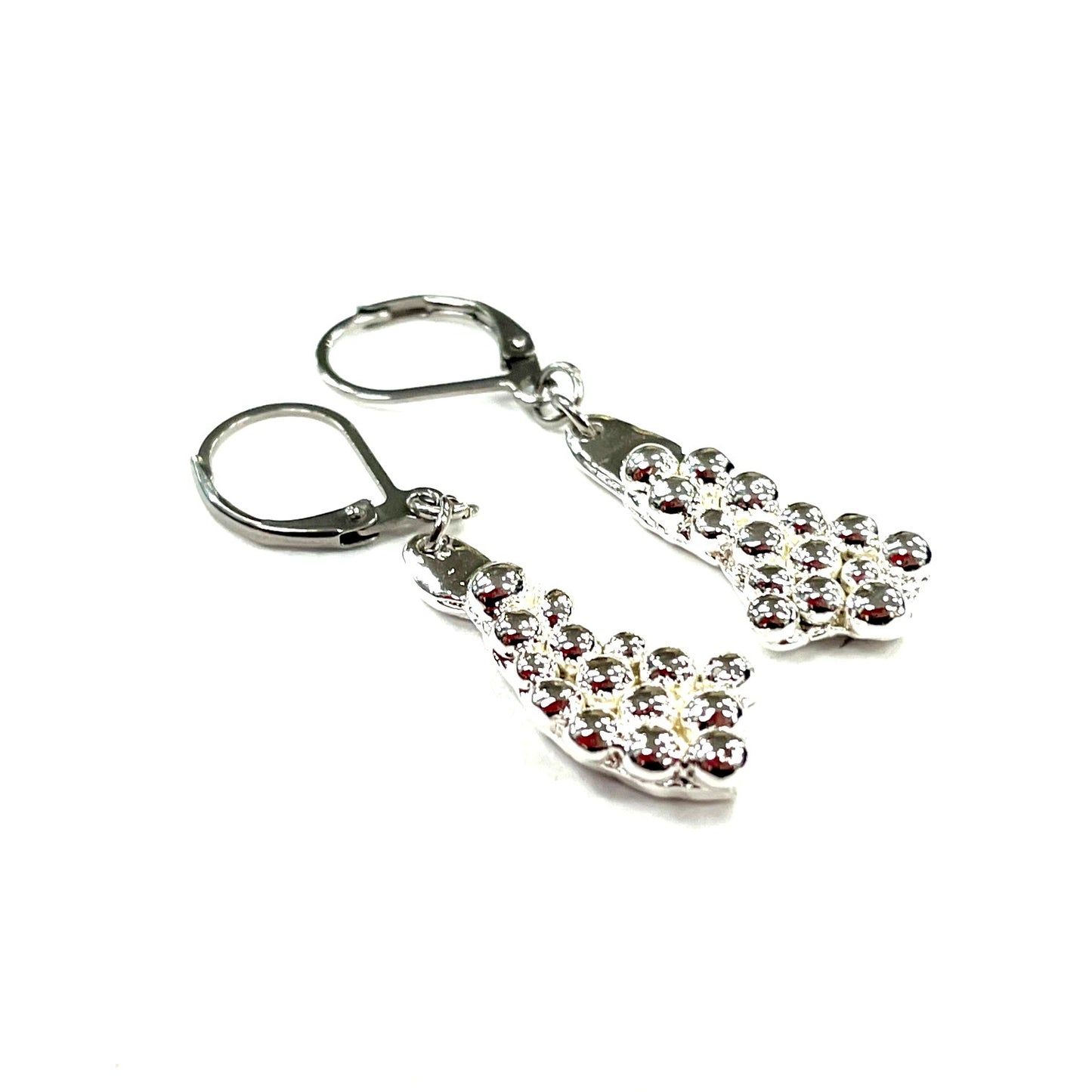 Suspendues à l'oreille Triangle Fondue 25mm - Rouge Bijoux