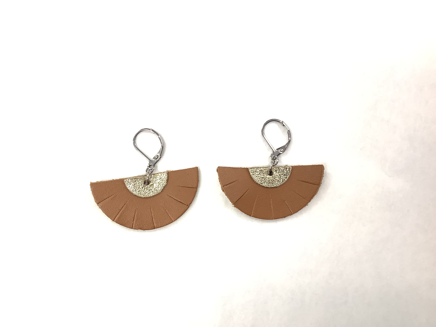 Boucles d'oreilles en cuir RA23 - Rouge Aventure