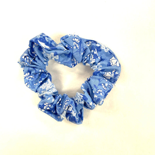 Chouchou Bleu Fleurs Blanches - Rouge Canapé