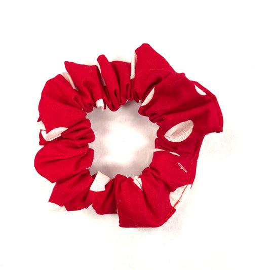 Chouchou Rouge Gros Pois Blanc- Rouge Canapé