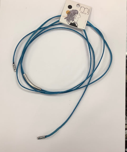 Collier chocker long ovale mozaïc - MJ Bijoux