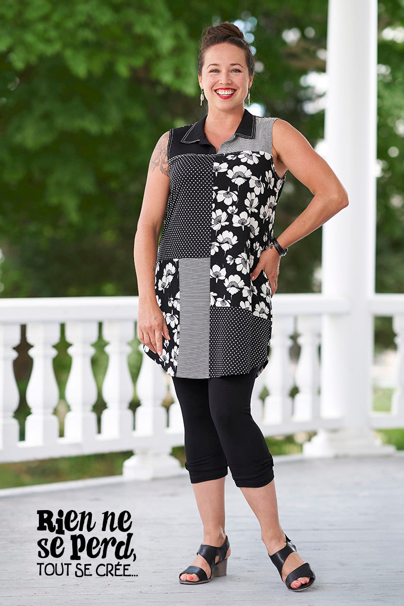 Legging 3/4 Noir - Rien Ne Se Perd