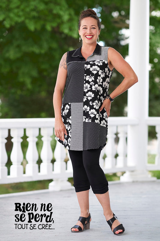 Legging 3/4 Noir - Rien Ne Se Perd