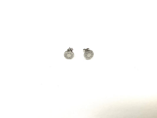 Boucles d’oreilles Gaélique argent - Rouge Inox