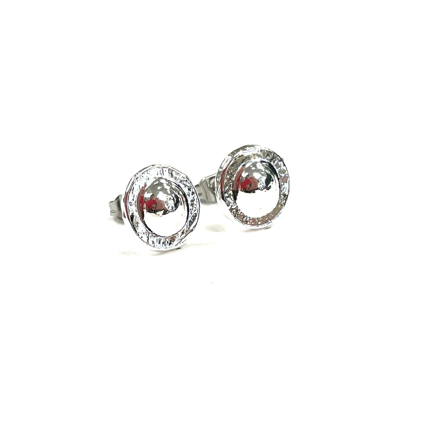Saturn 10mm Earrings - Red Jewelry