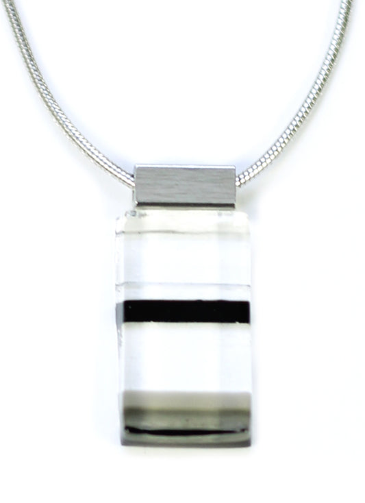 Daly thin blue pendant necklace - Créart