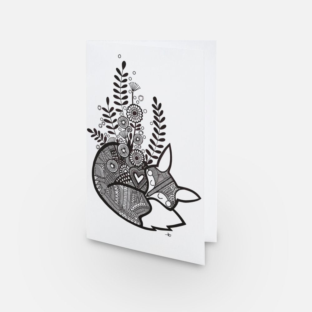 Carte Petit Renard - Valessa Artiste Boréale