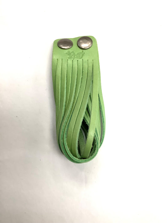Bracelet cuir vert pâle